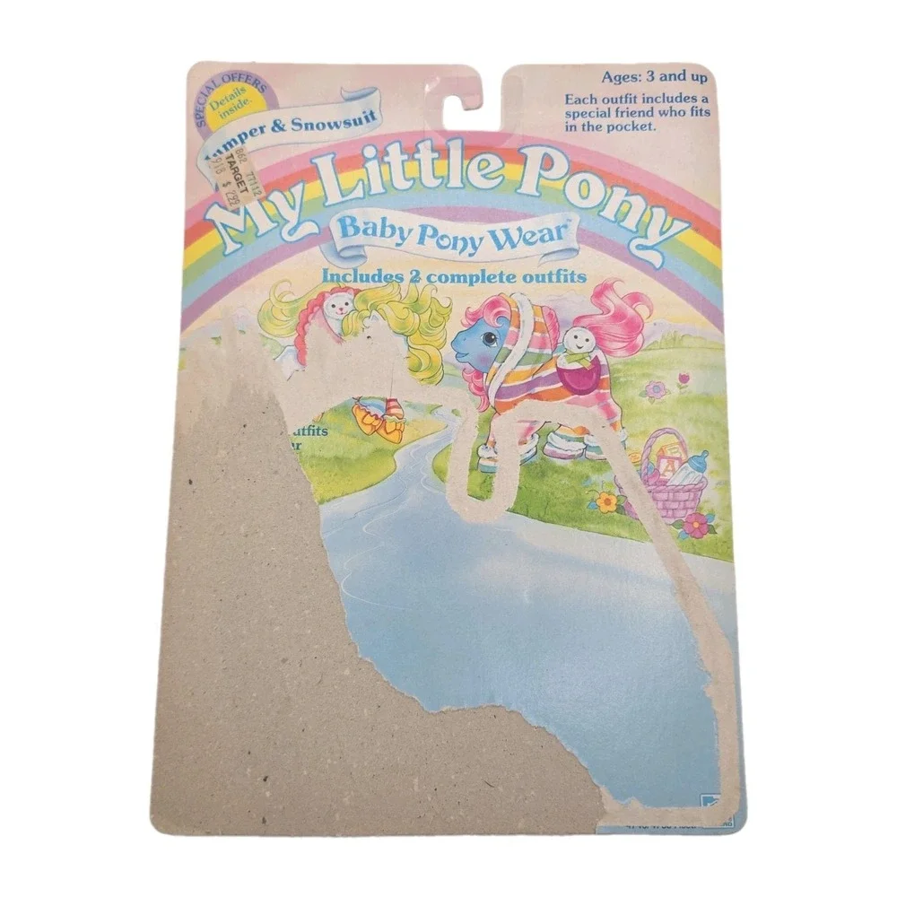 Vintage 1985 Hasbro My Little Pony Baby Pony Wear Jumper and Snowsuit U308A